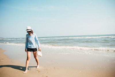 Woman on beach