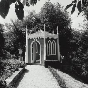 Built structure with trees in background