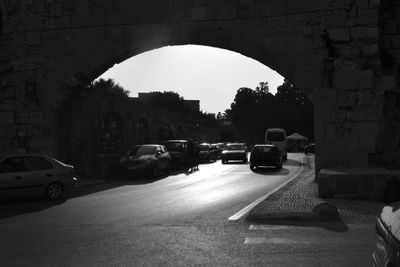 Car moving on road