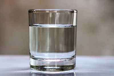 Close-up of water in glass