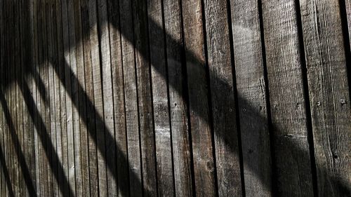 Full frame shot of wooden wall