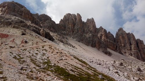 Scenic view of rocky mountains against sky