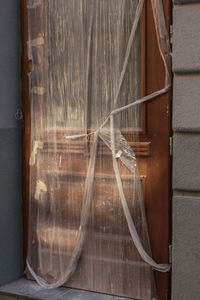 Close-up of window on wall