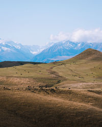 Scenic view of landscape against sky