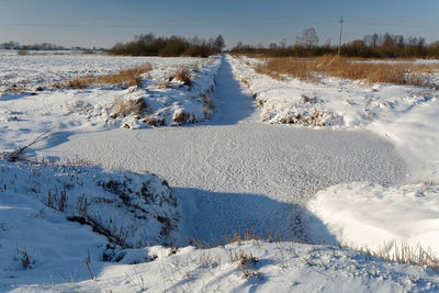 Snow covered landscape