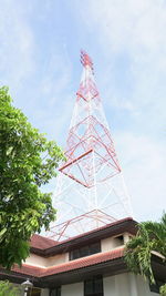 Low angle view of traditional building against sky