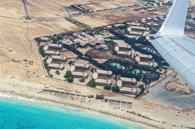 Aerial view of beach