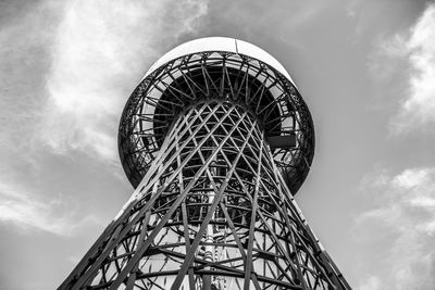 Low angle view of ferris wheel against sky