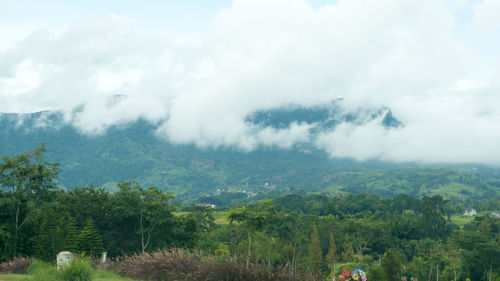 Scenic view of landscape against sky