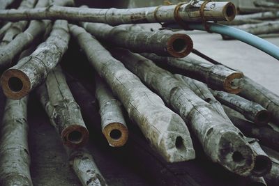 Close up of firewood