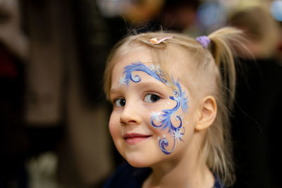 Close-up portrait of girl