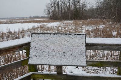 Scenic view of lake during winter