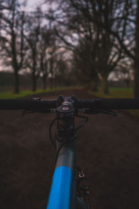 Man holding umbrella on land