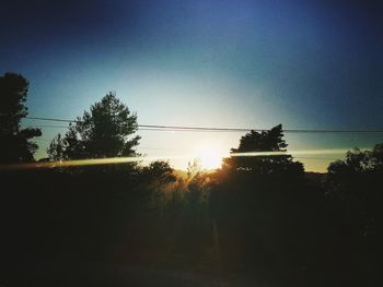 Low angle view of sky at sunset