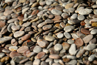 Full frame shot of pebbles