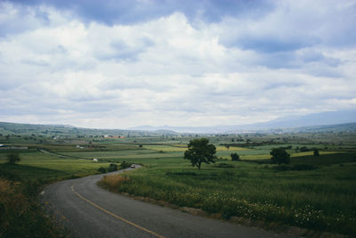 Scenic view of landscape against sky