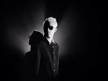 Close-up of glass over white background