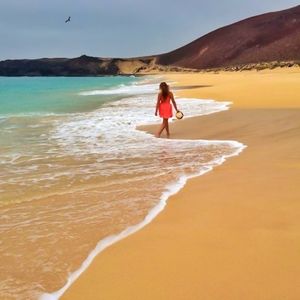 Tourists on beach