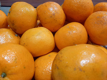 Full frame shot of oranges