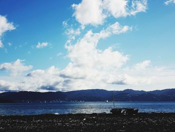 Scenic view of sea against sky