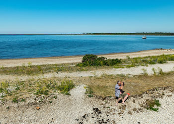 Beautiful traditional saaremaa seascape, baltic sea, saaremaa island, sorves peninsula, estonia