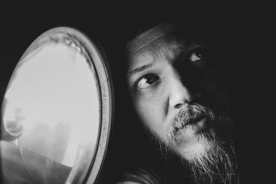 Close-up portrait of a man