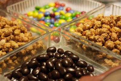 High angle view of food for sale in store