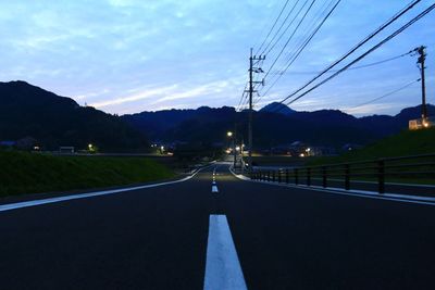 Road passing through mountains