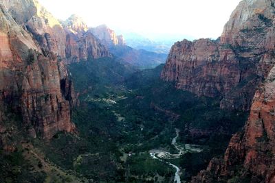 View of rock formations