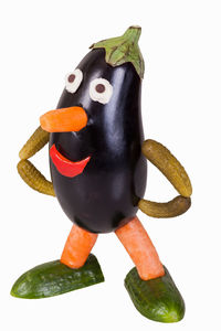 Close-up of bell pepper against white background