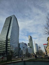 High angle view of cityscape against sky