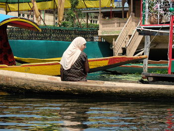 Swimming pool in boat