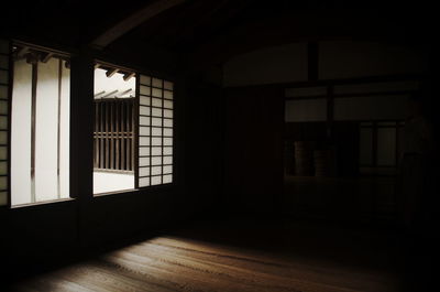 Empty corridor of building