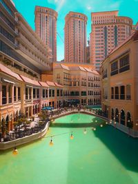 View of buildings at waterfront