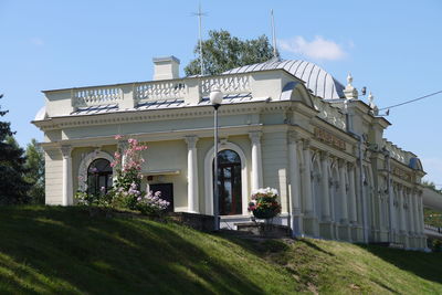 Low angle view of building against the sky