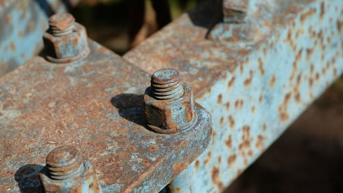 Close-up of rusty metal