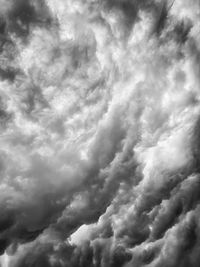 Low angle view of clouds in sky