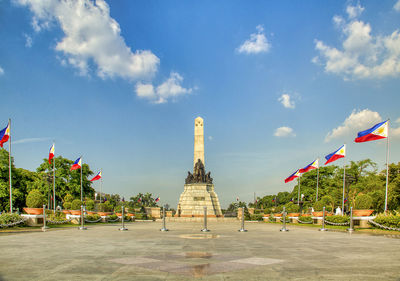 View of temple building against sky