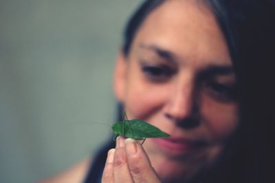 Insect and woman