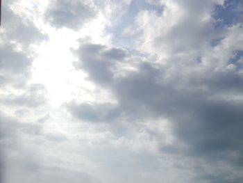 Low angle view of clouds in sky