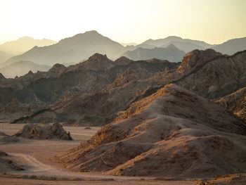 Scenic view of mountains