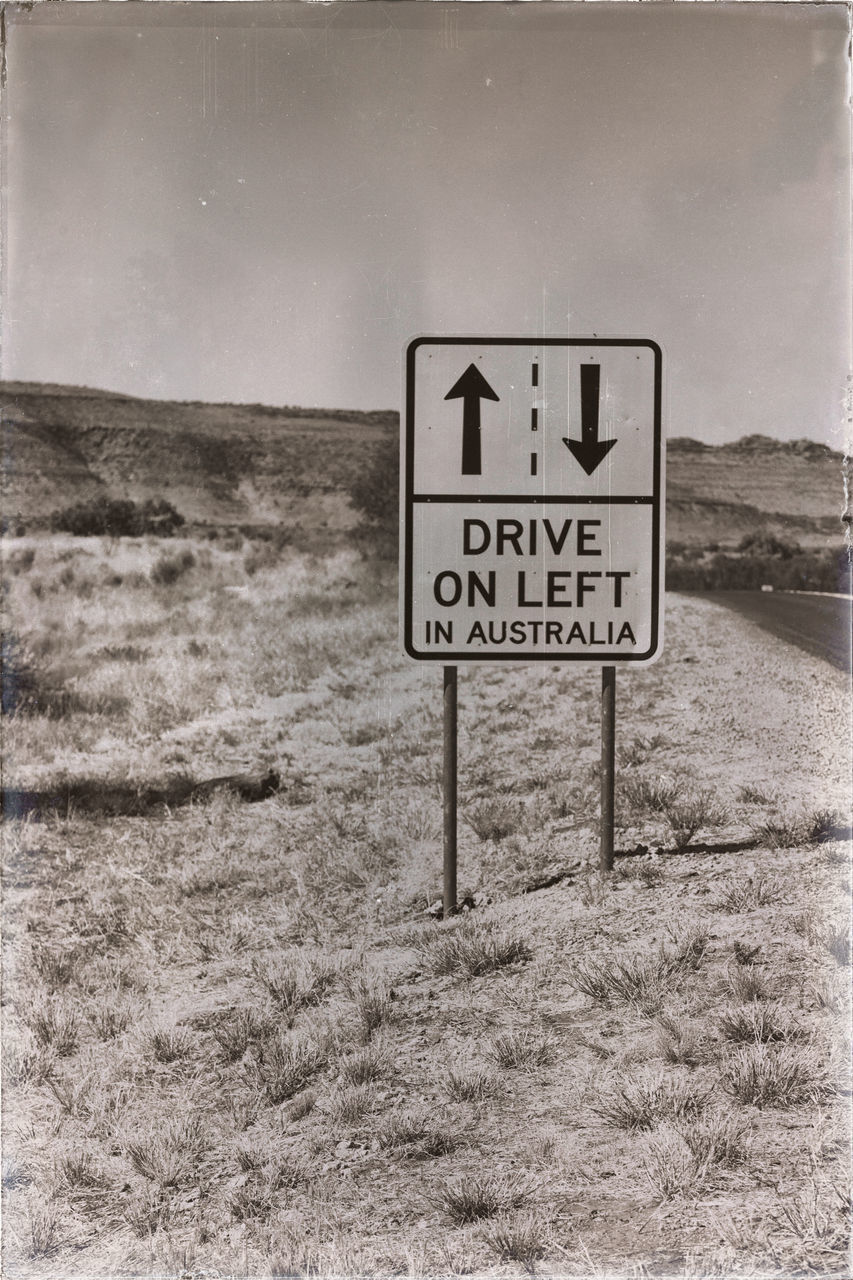 WARNING SIGN ON FIELD