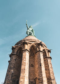 Low angle view of statue