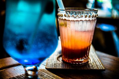 Close-up of drink on table