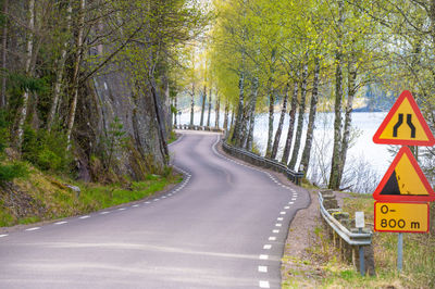 Mountains next to the road