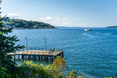 A view of elliott bay from west seattle, washington.