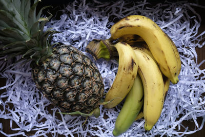 Pineapple and  banana  fruit