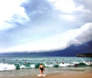 Scenic view of sea against sky