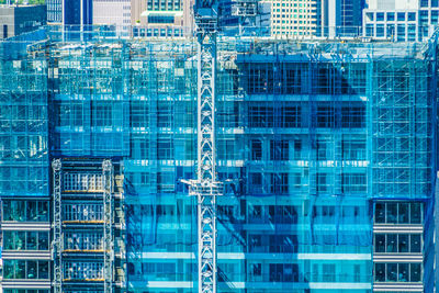 Full frame shot of modern glass building