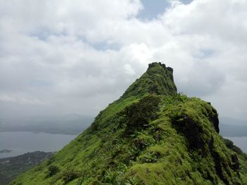 Scenic view of mountain against sky